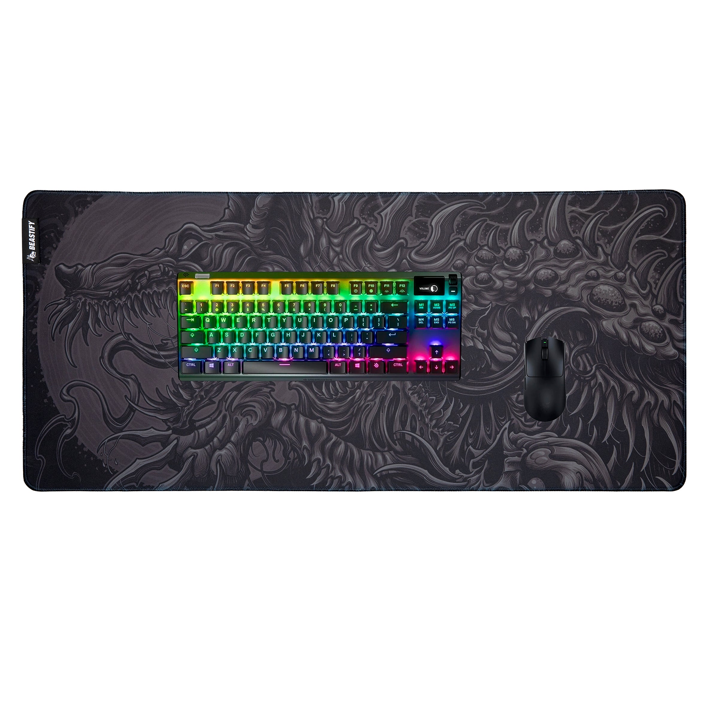 Beastify XXL Mouse Pad - Black & White